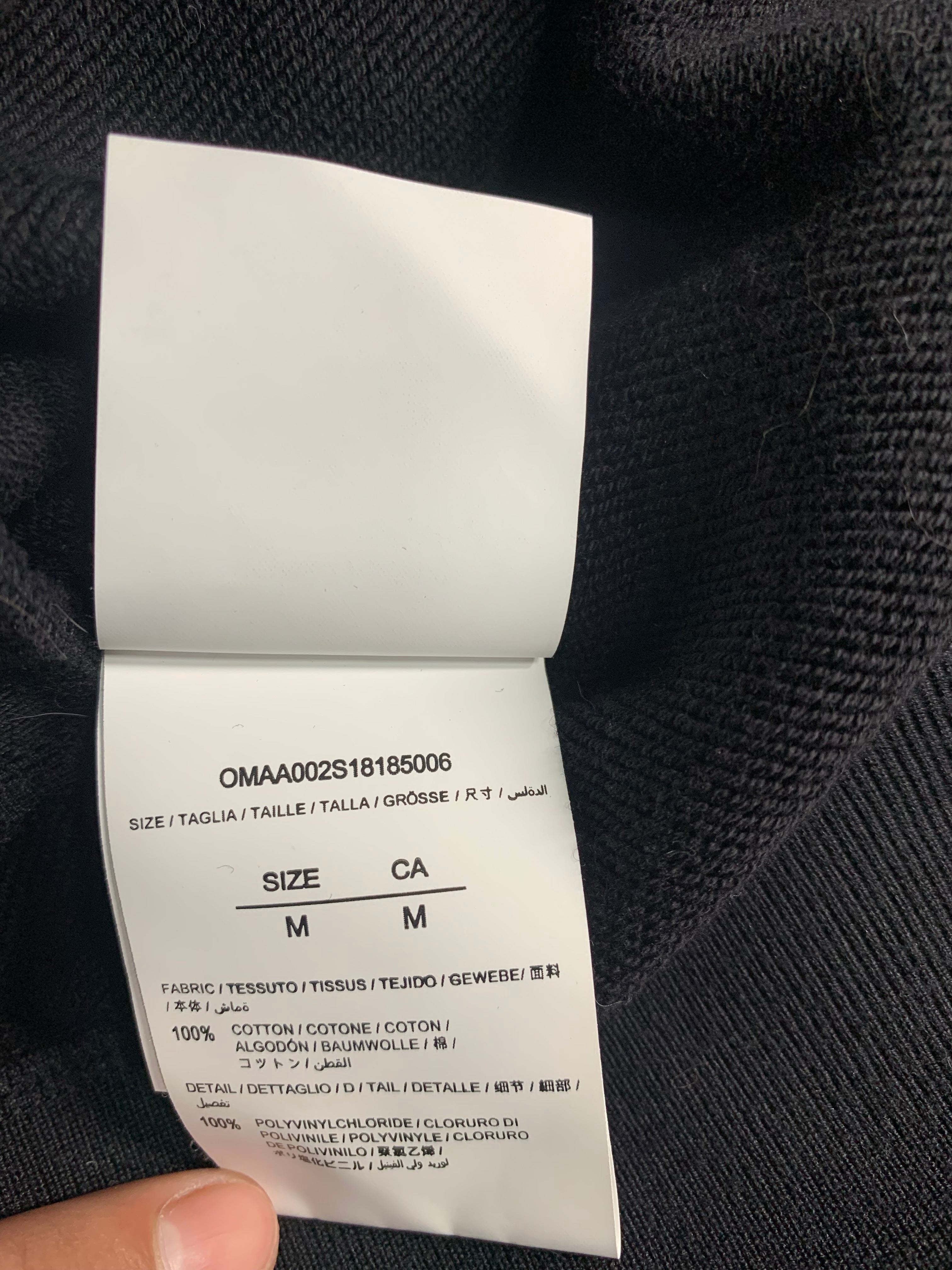 Off White diagonal bernini spliced crewneck