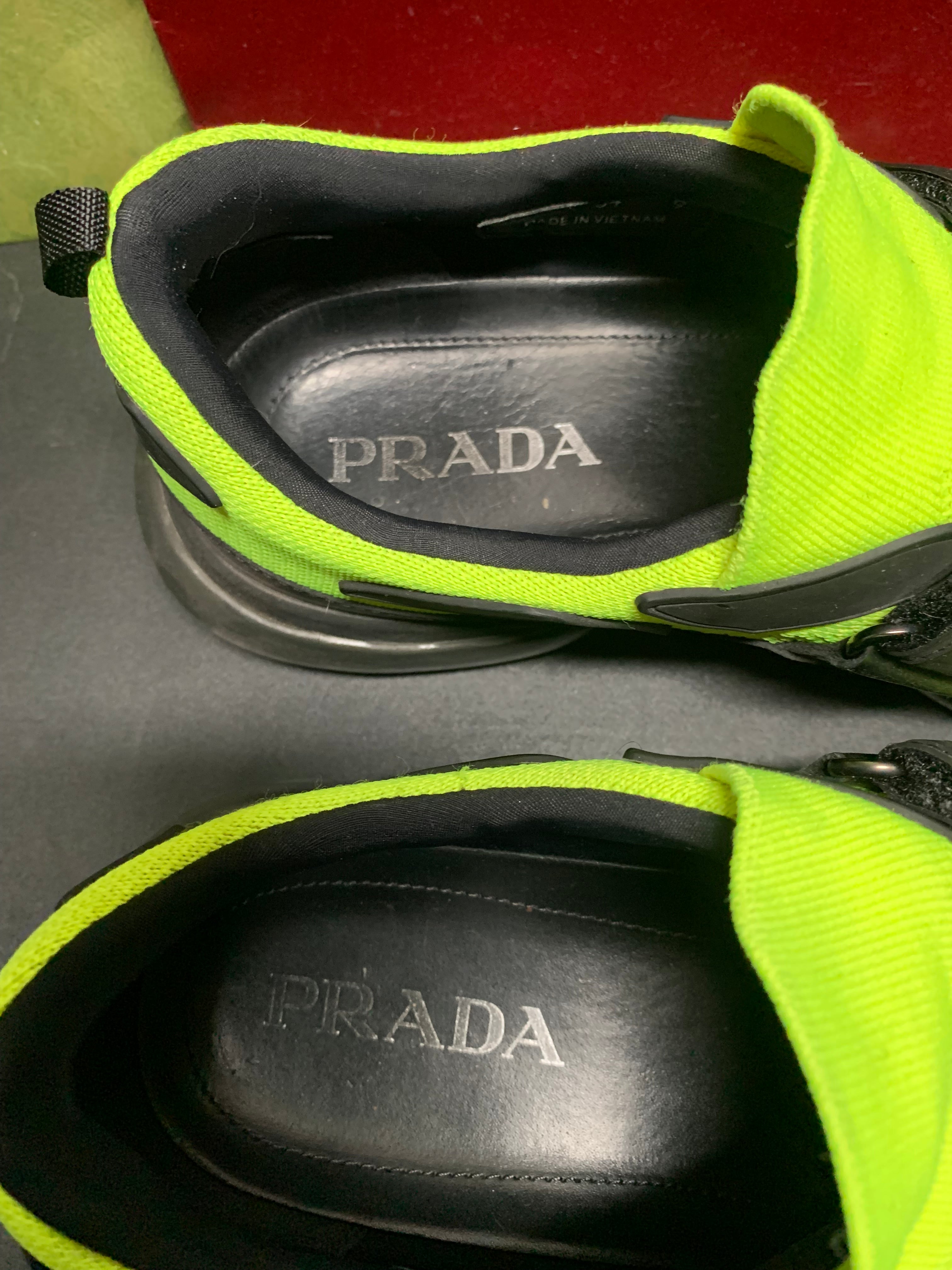 Prada cloudbust strap neon