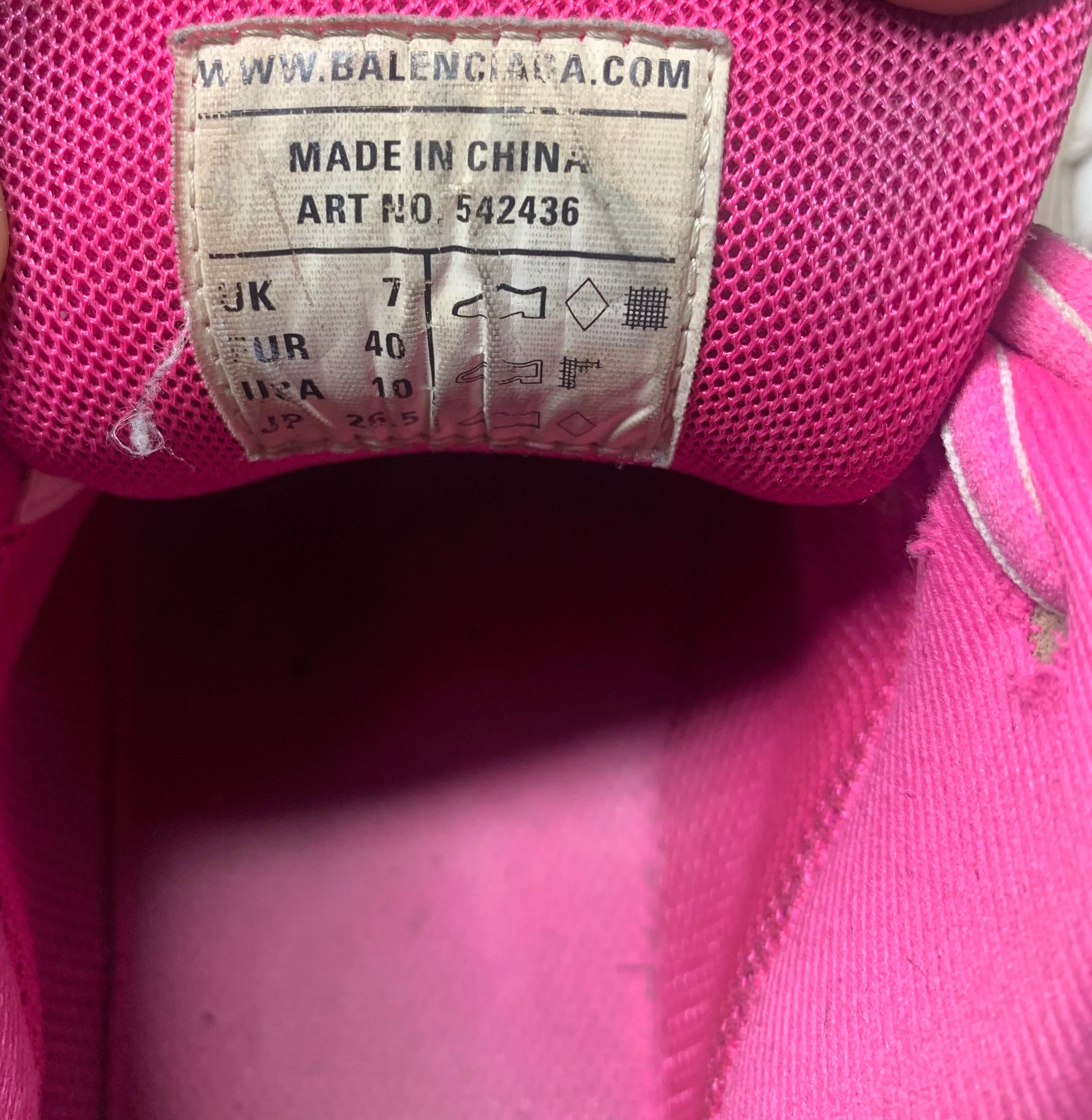 Balenciaga track pink/white
