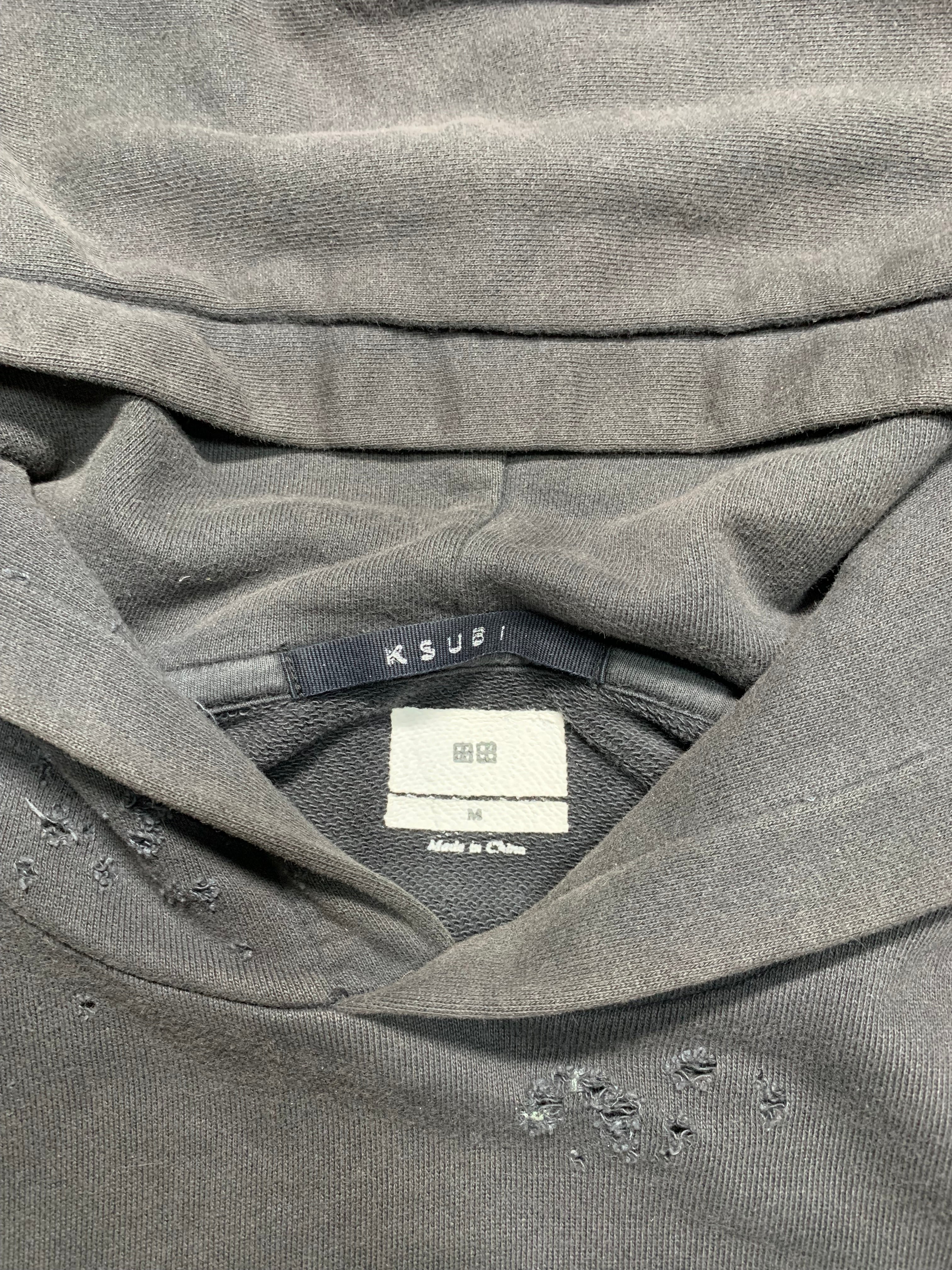 Ksubi eletric sun club distressed hoodie