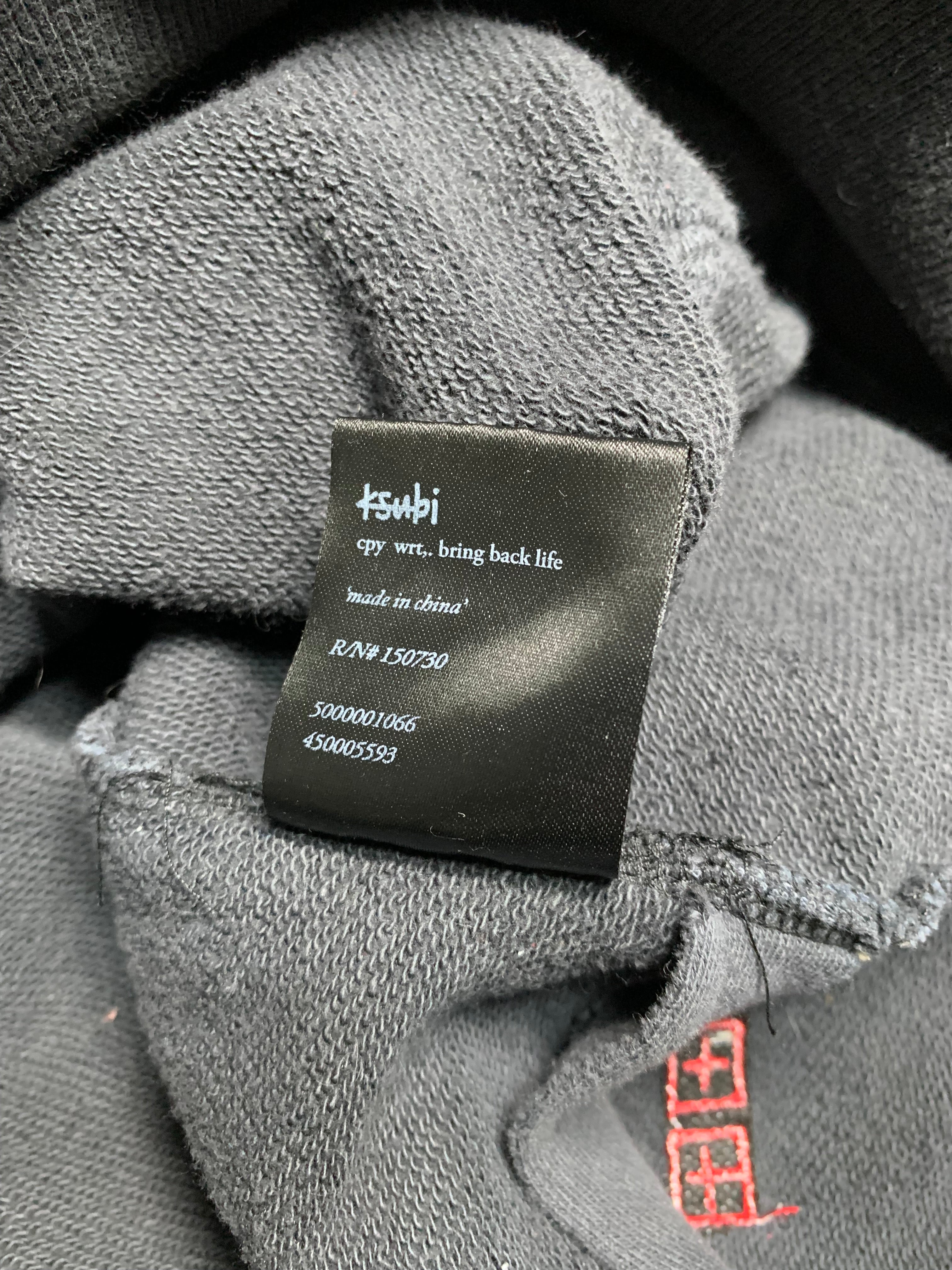 Ksubi eletric sun club distressed hoodie