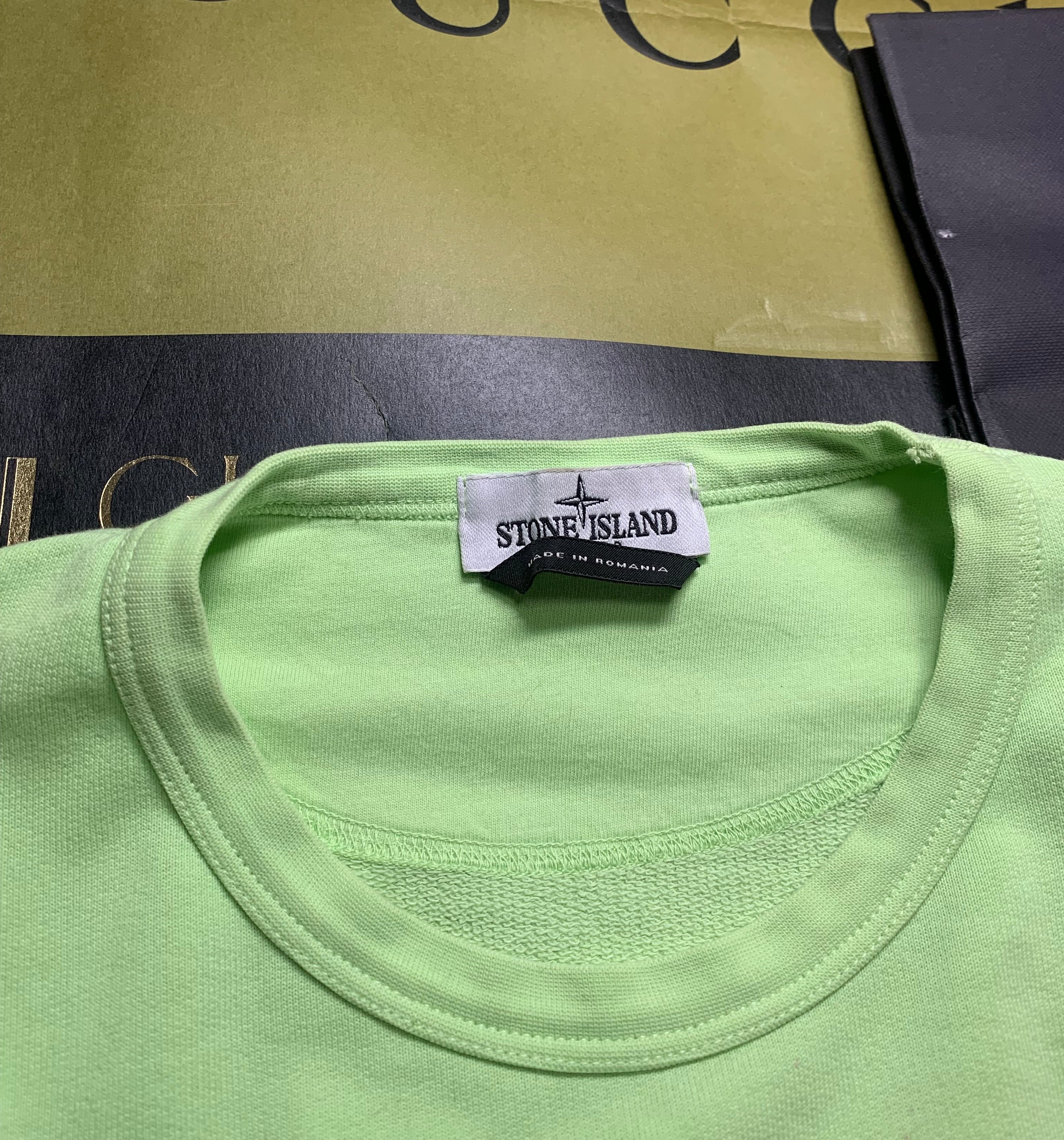 Stone island logo patch sweatshirt