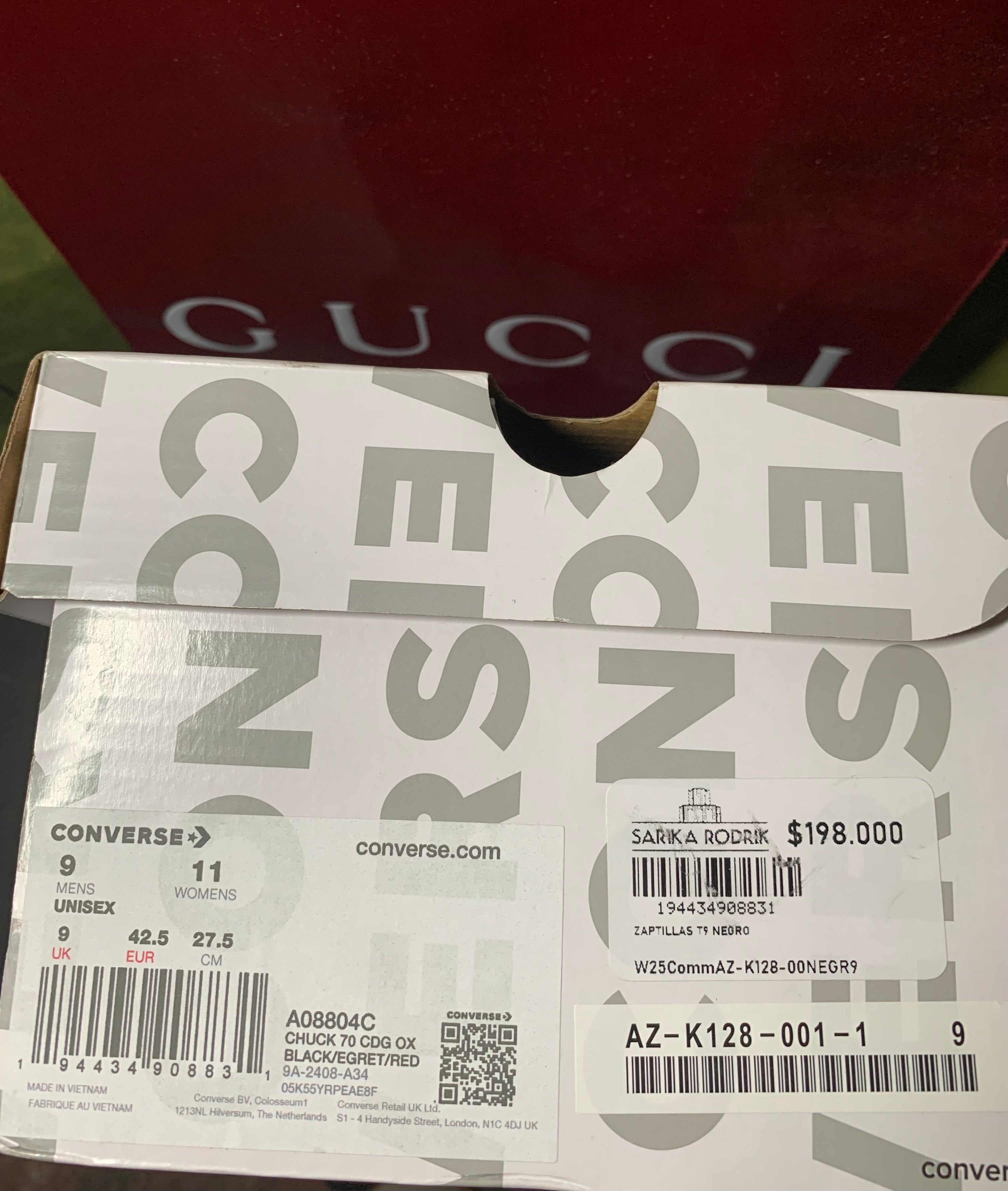 CDG play x Converse low