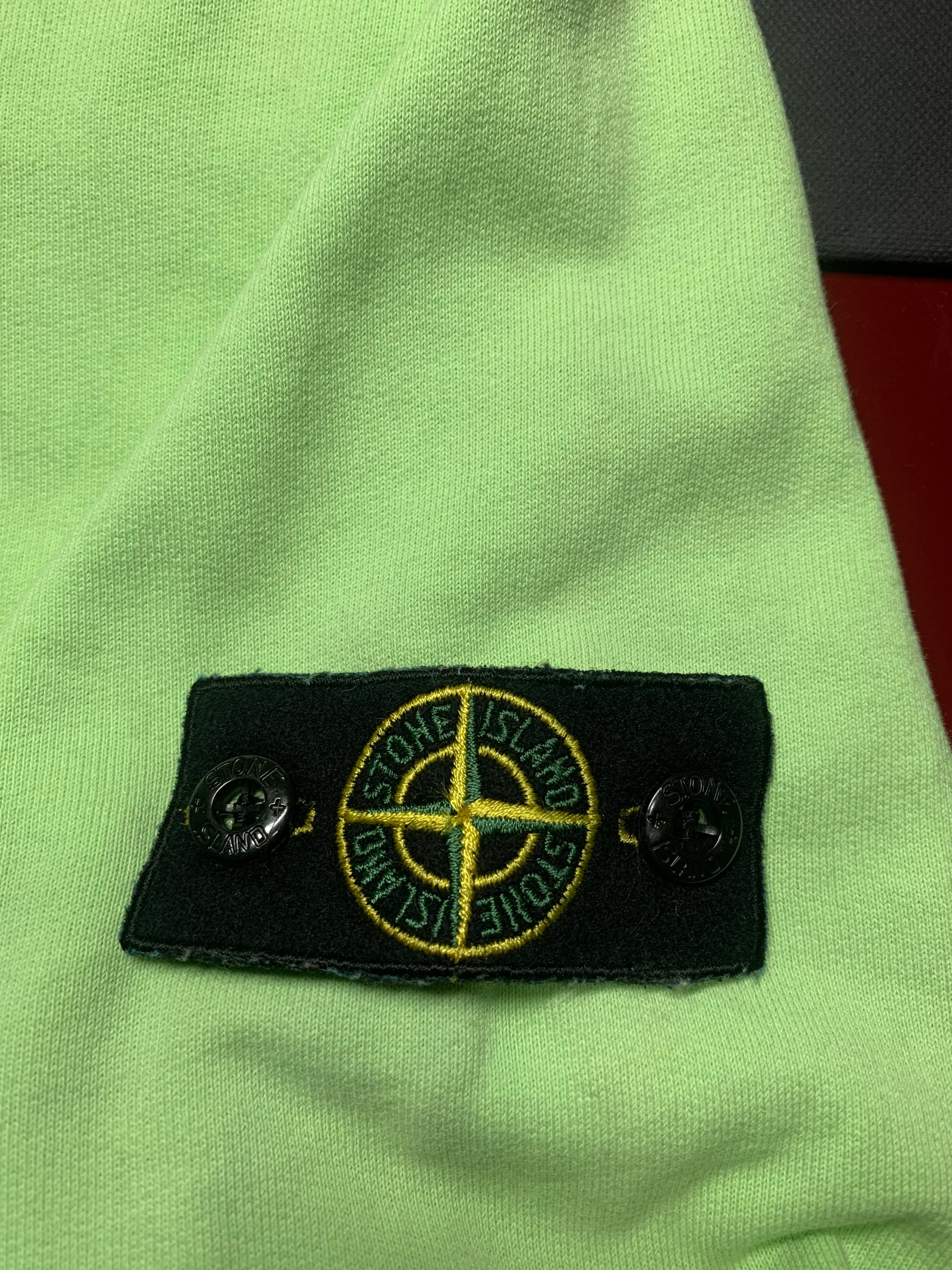 Stone island logo patch sweatshirt