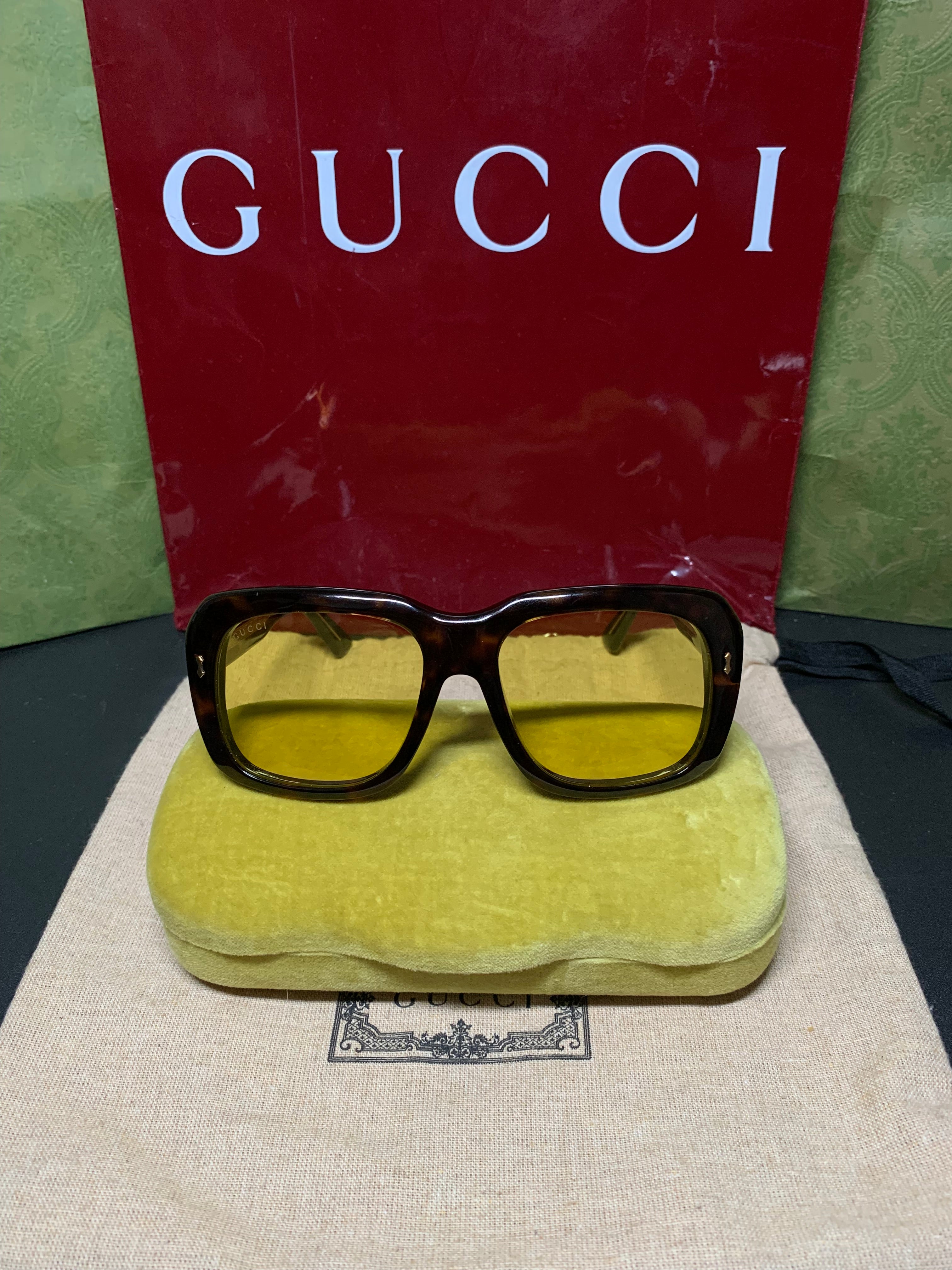 Gucci GG0049s 002 Havanna vintage sunglasses