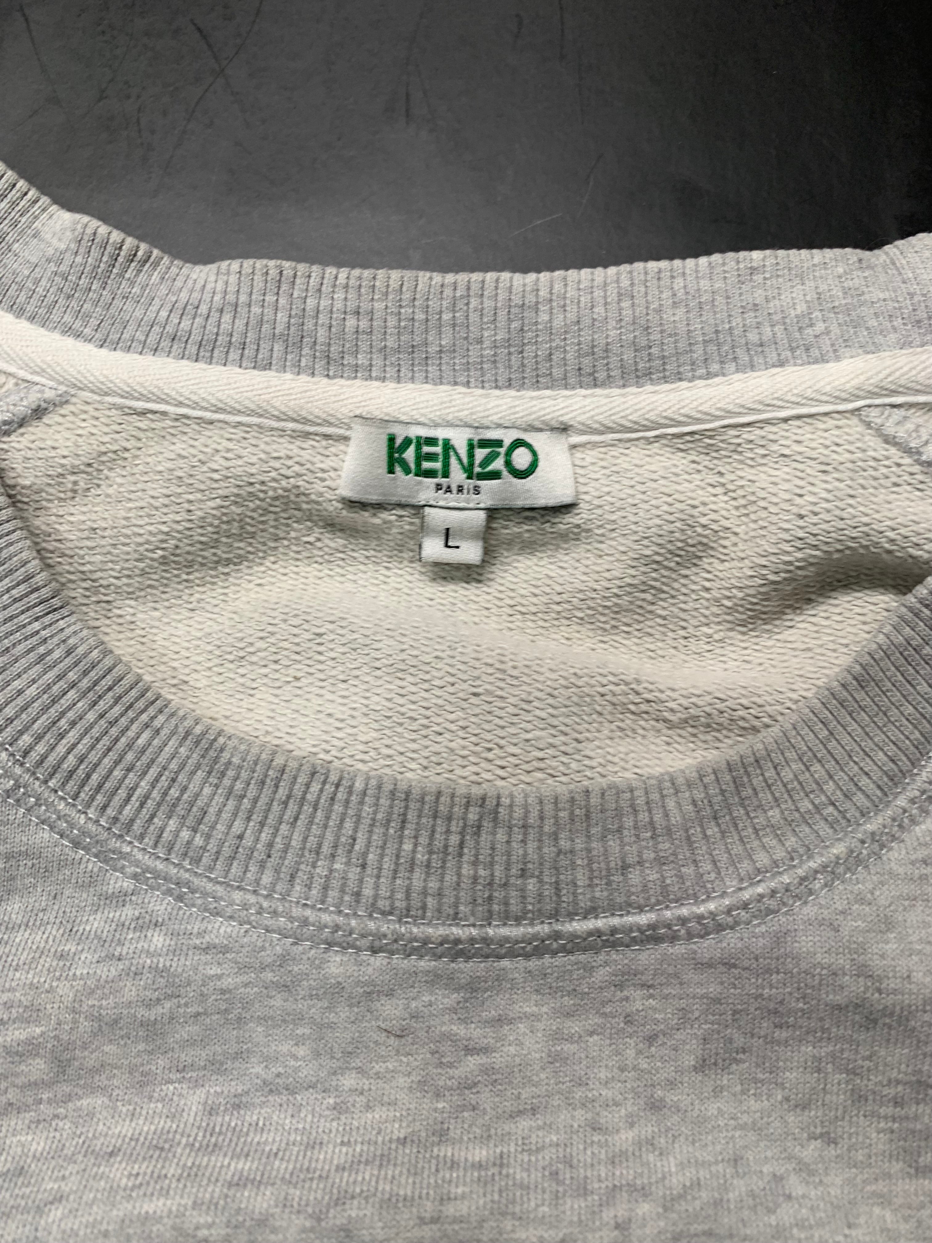 Kenzo tiger embroidered logo crewneck