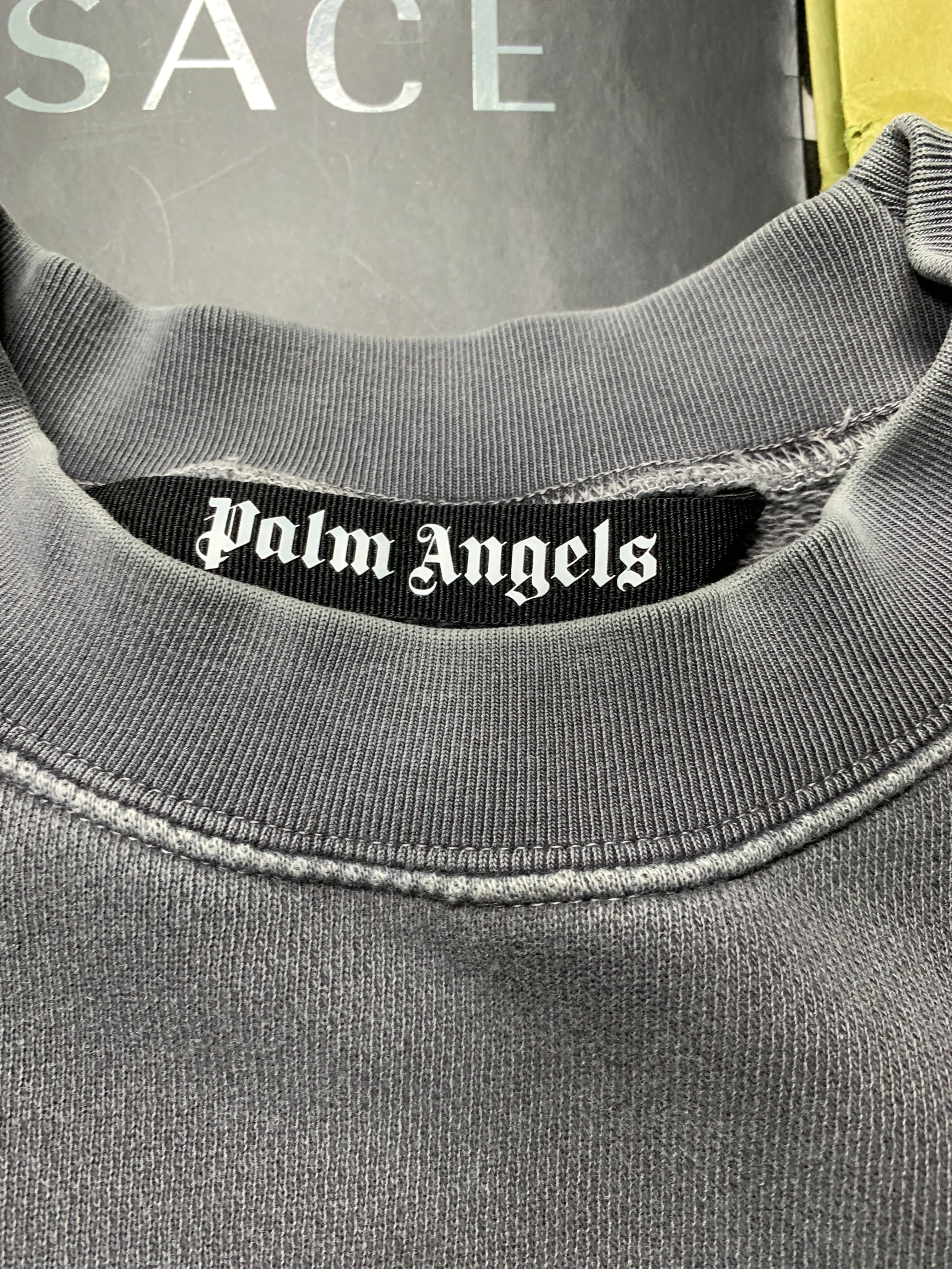 Palm Angels smiley burning head crewneck