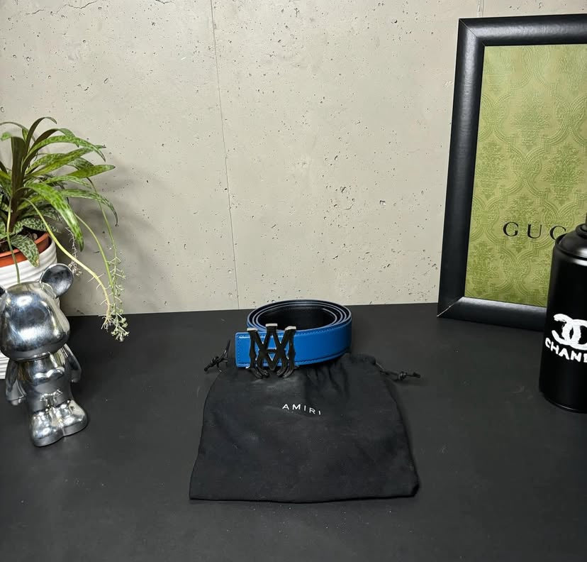 Amiri MA logo blue belt