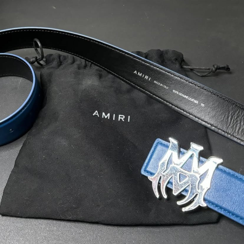 Amiri MA logo blue belt