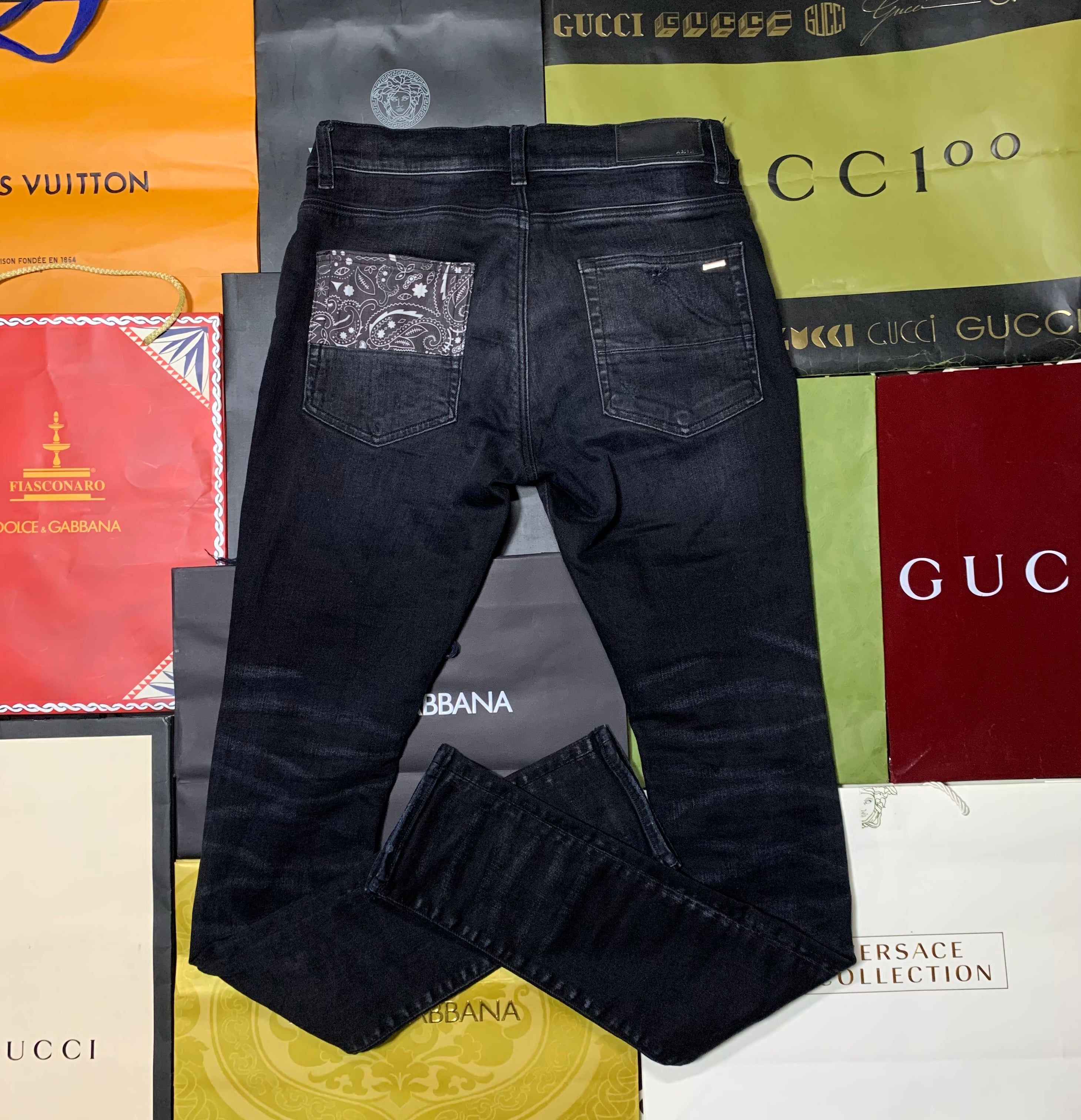 Amiri vintage bandana artpatch SS22 jeans