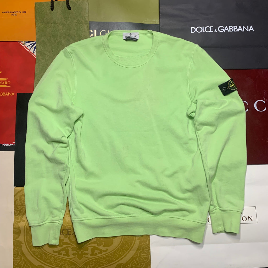 Stone island logo patch sweatshirt