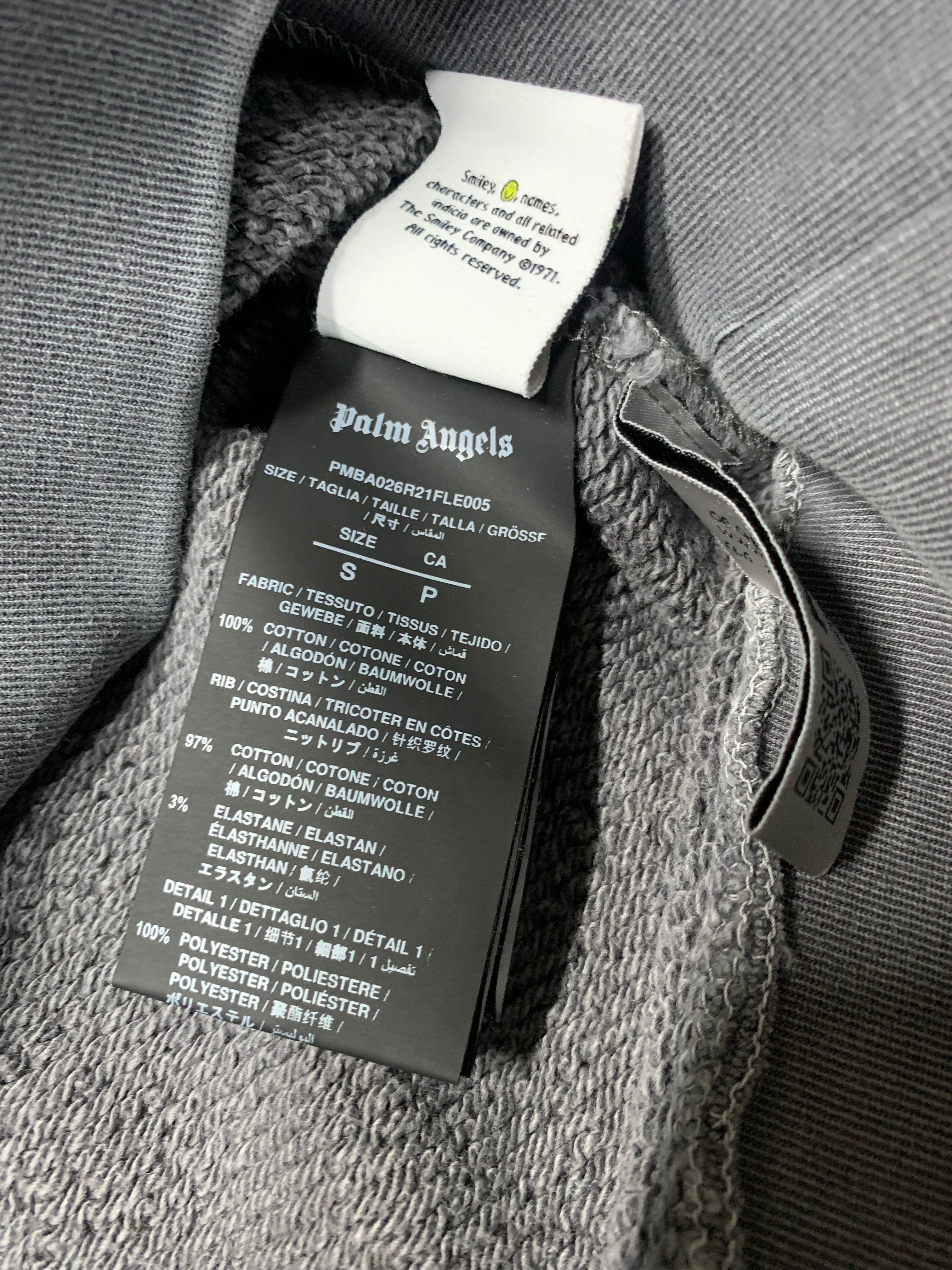 Palm Angels smiley burning head crewneck