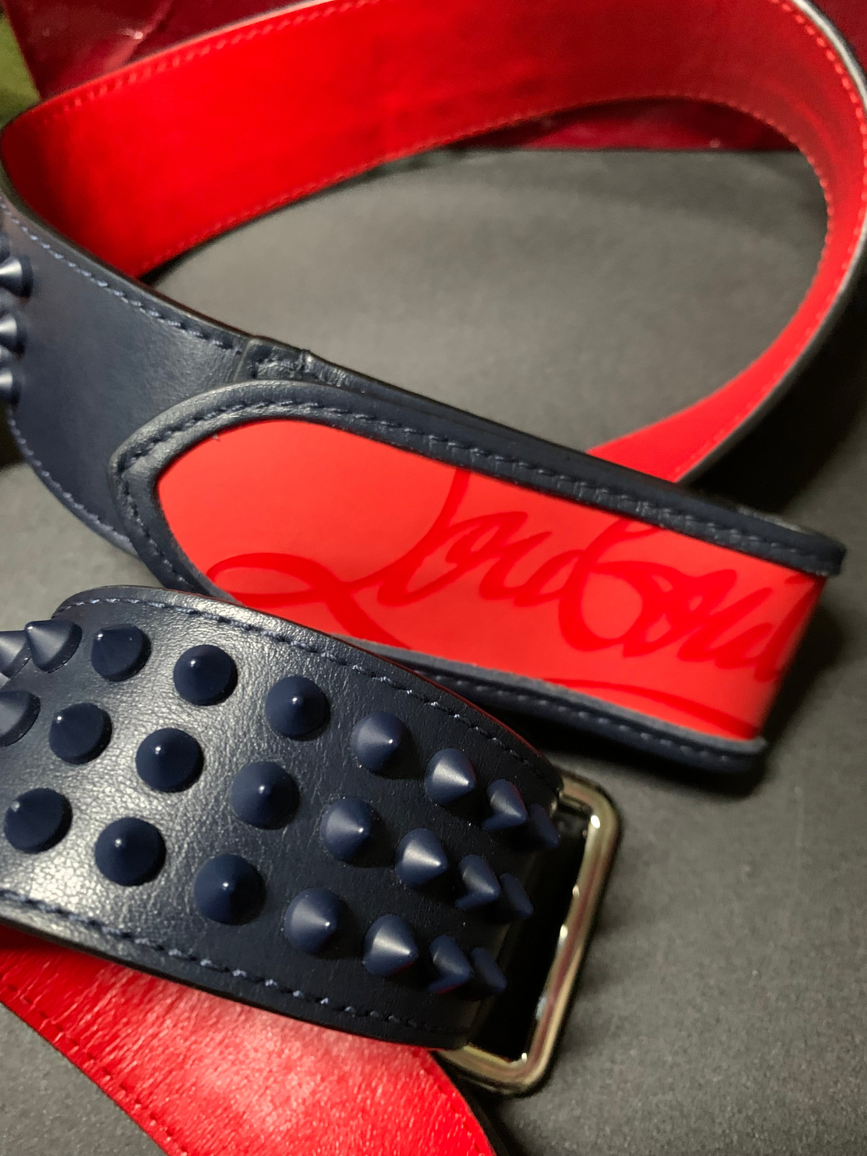 Louboutin studded spike belt