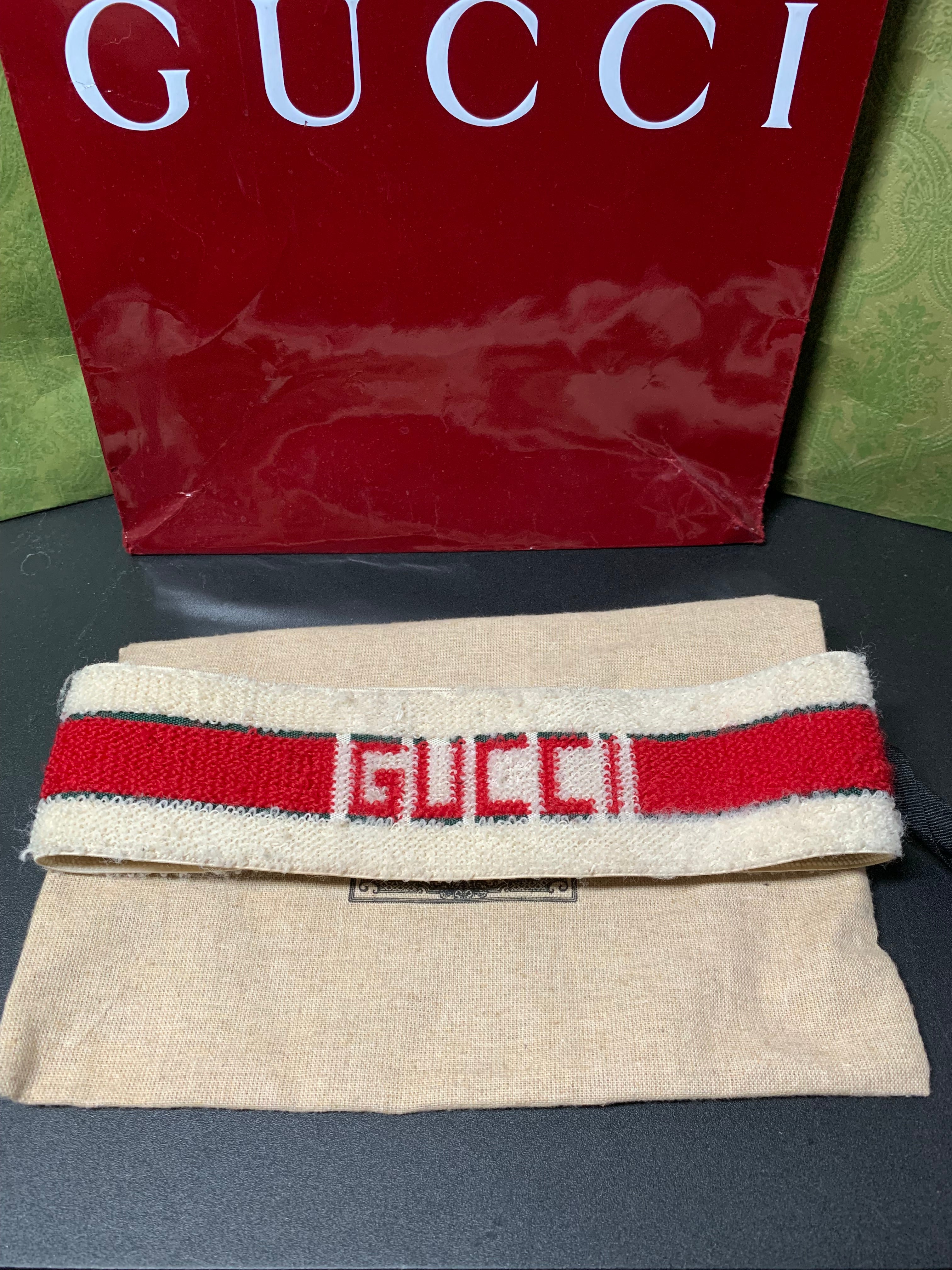 Gucci web stripe logo headband