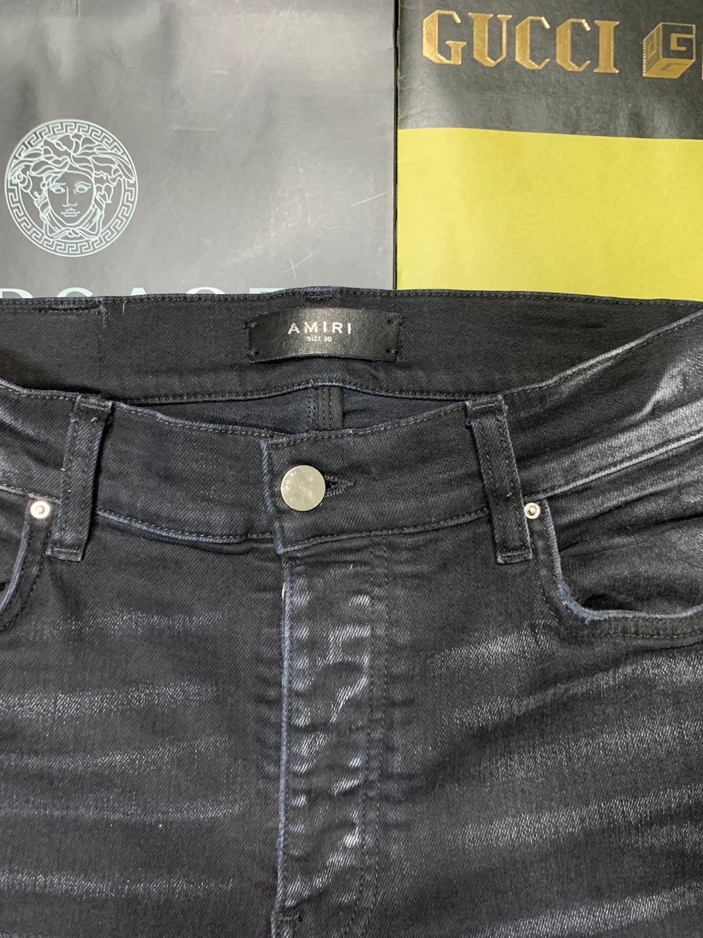 Amiri vintage bandana artpatch SS22 jeans