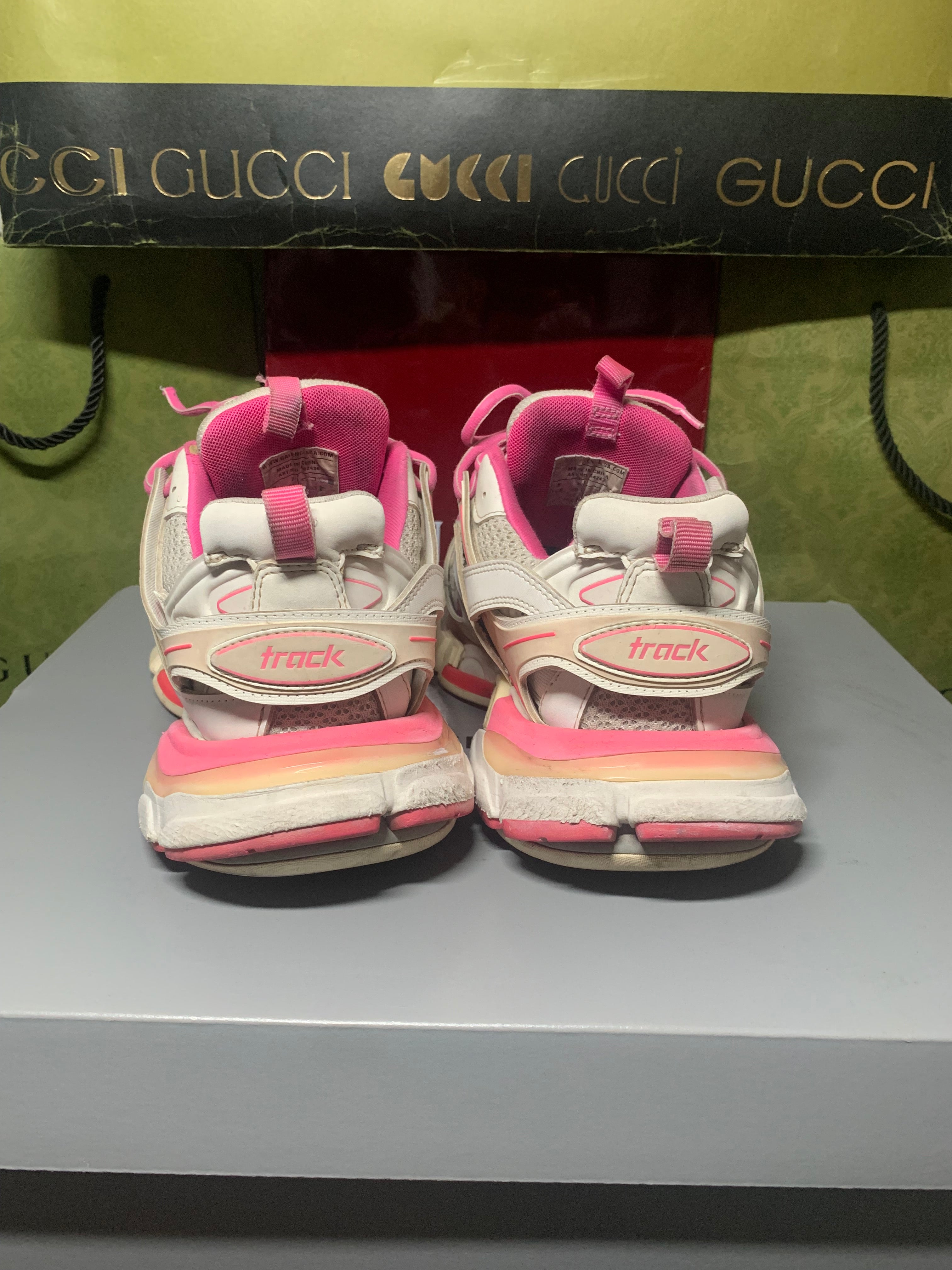 Balenciaga track pink/white