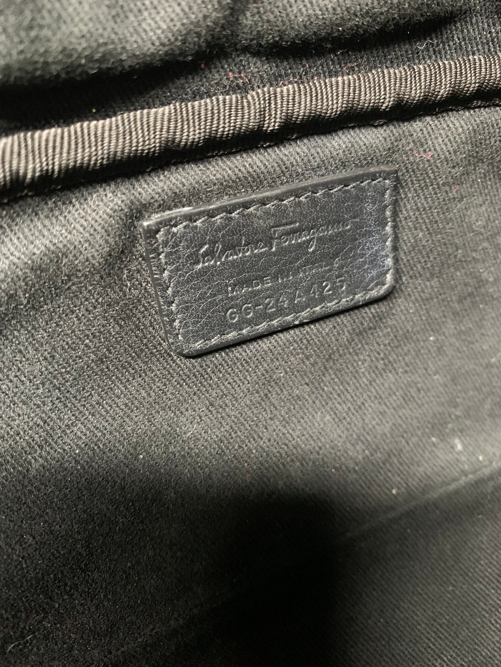 Ferragamo gancini logo embossed leather belt bag