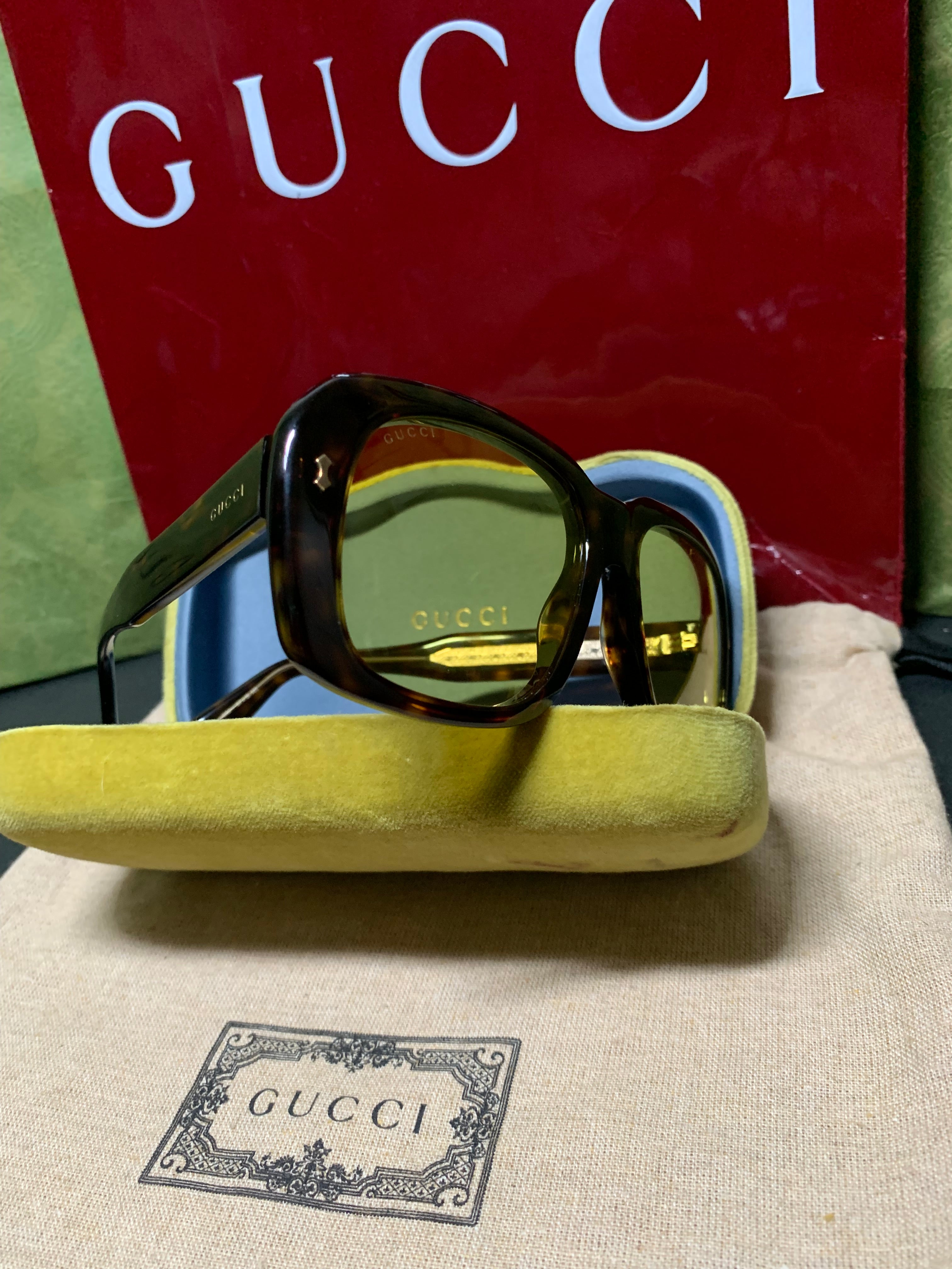 Gucci GG0049s 002 Havanna vintage sunglasses