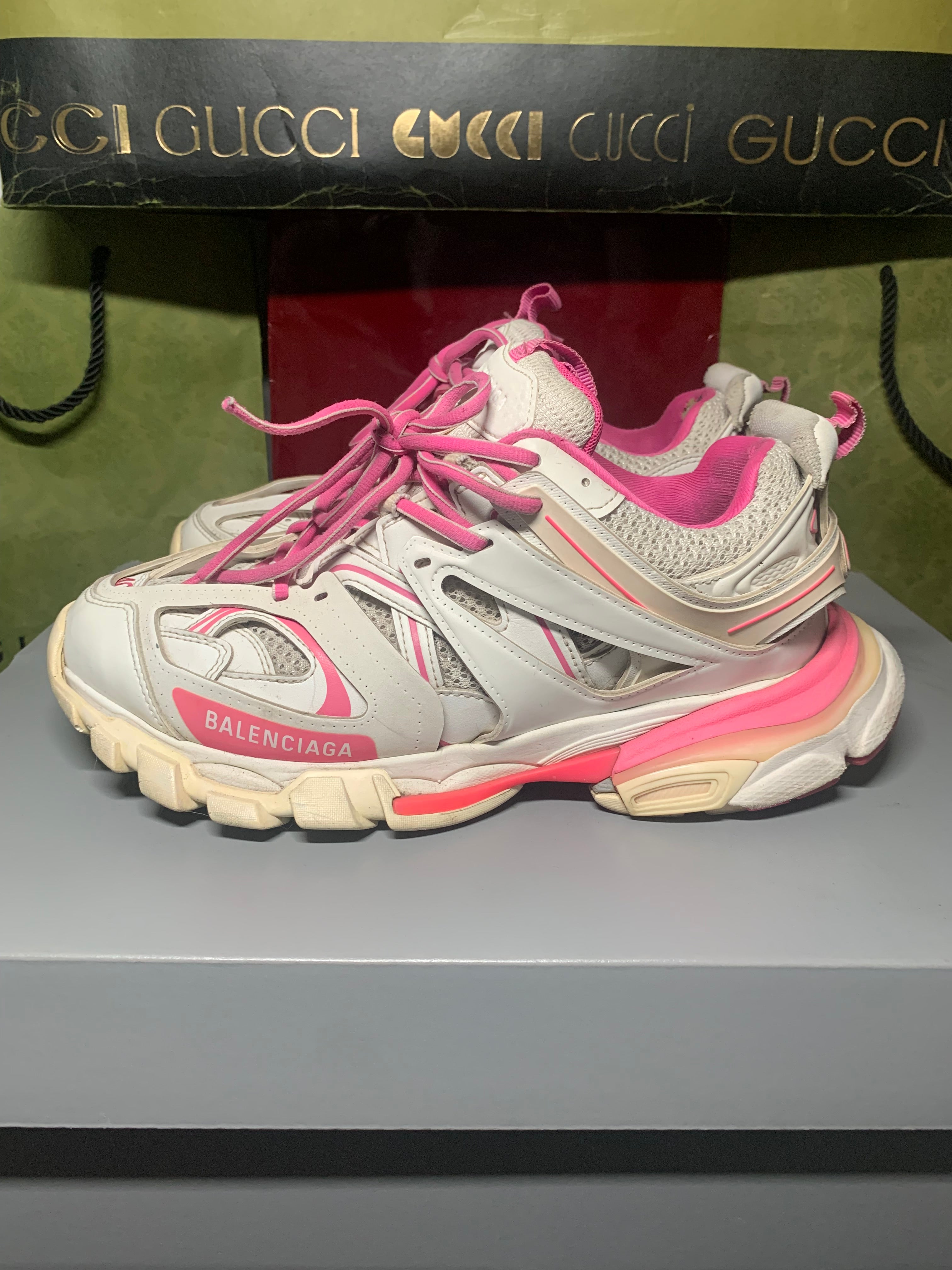 Balenciaga track pink/white