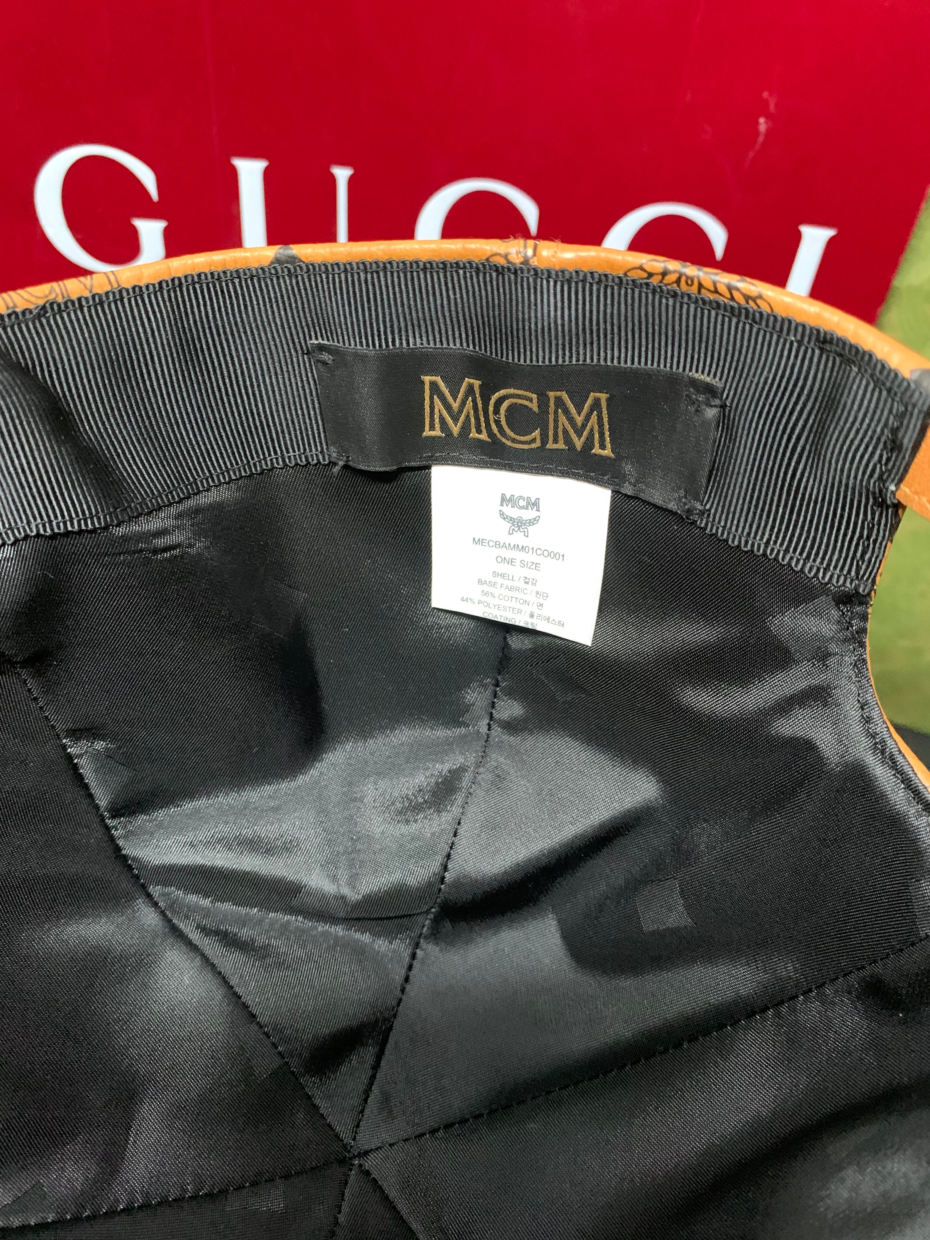 MCM visetos monogram baseball cap