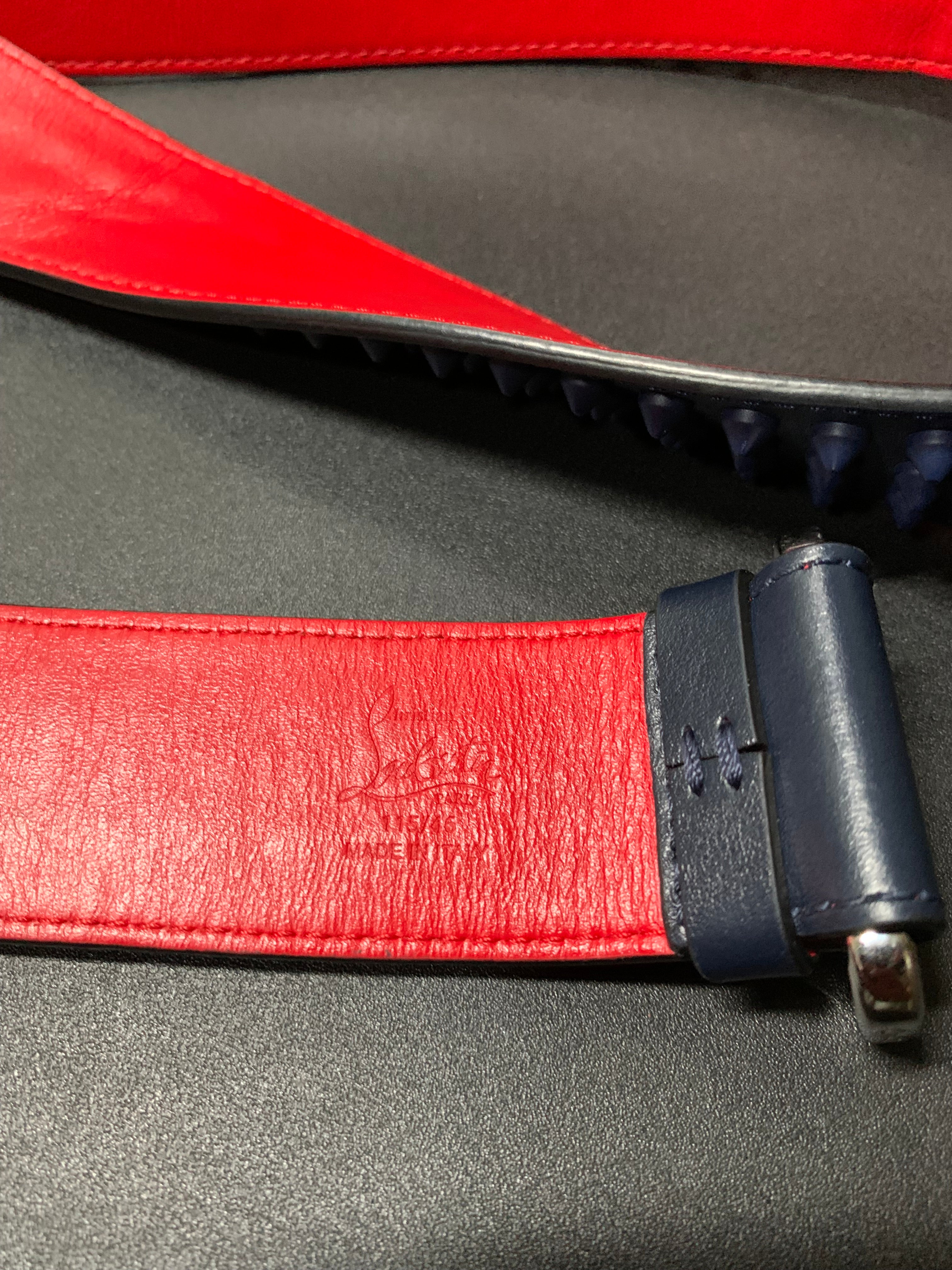 Louboutin studded spike belt