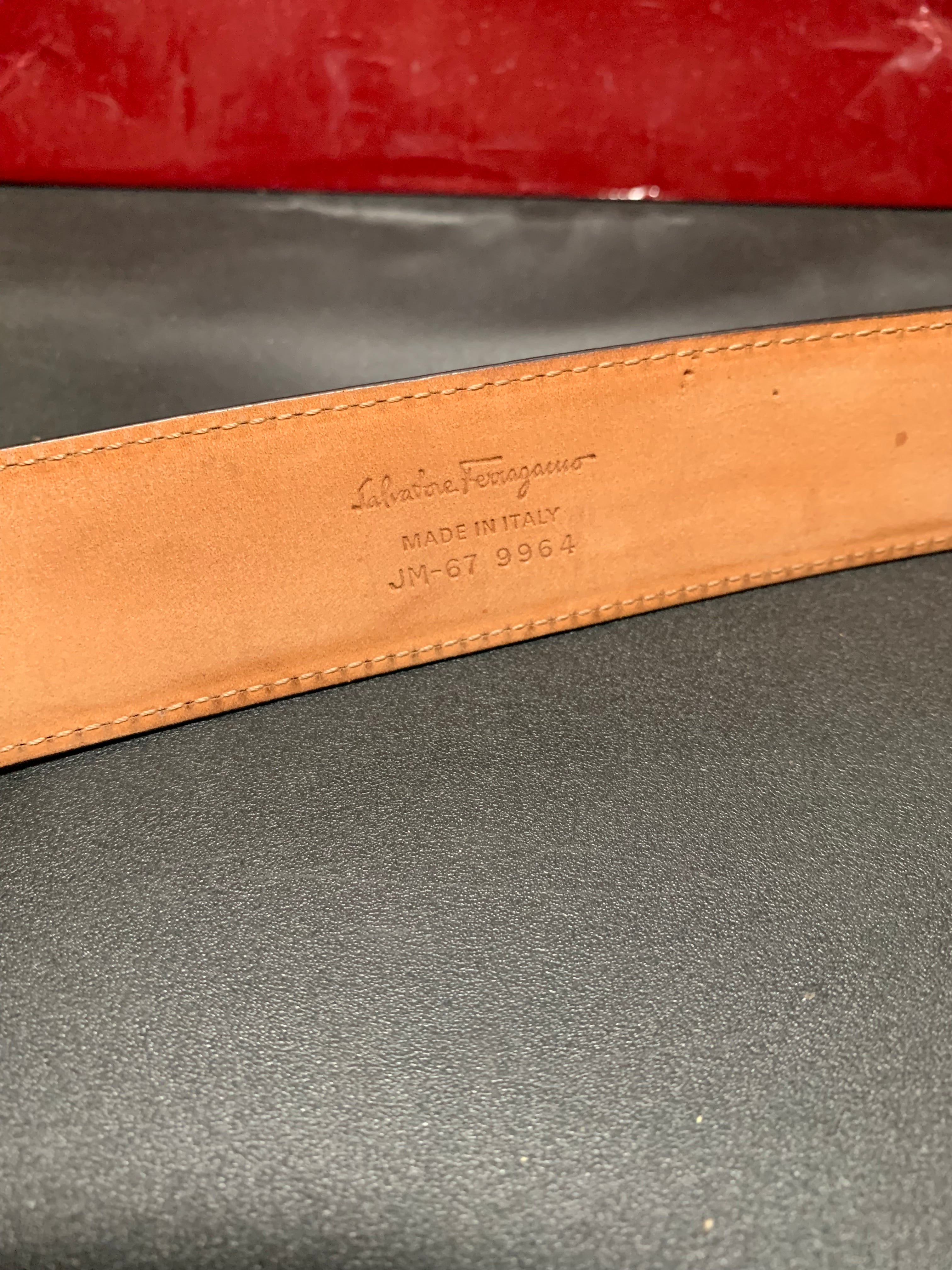 Ferragamo gancini logo belt