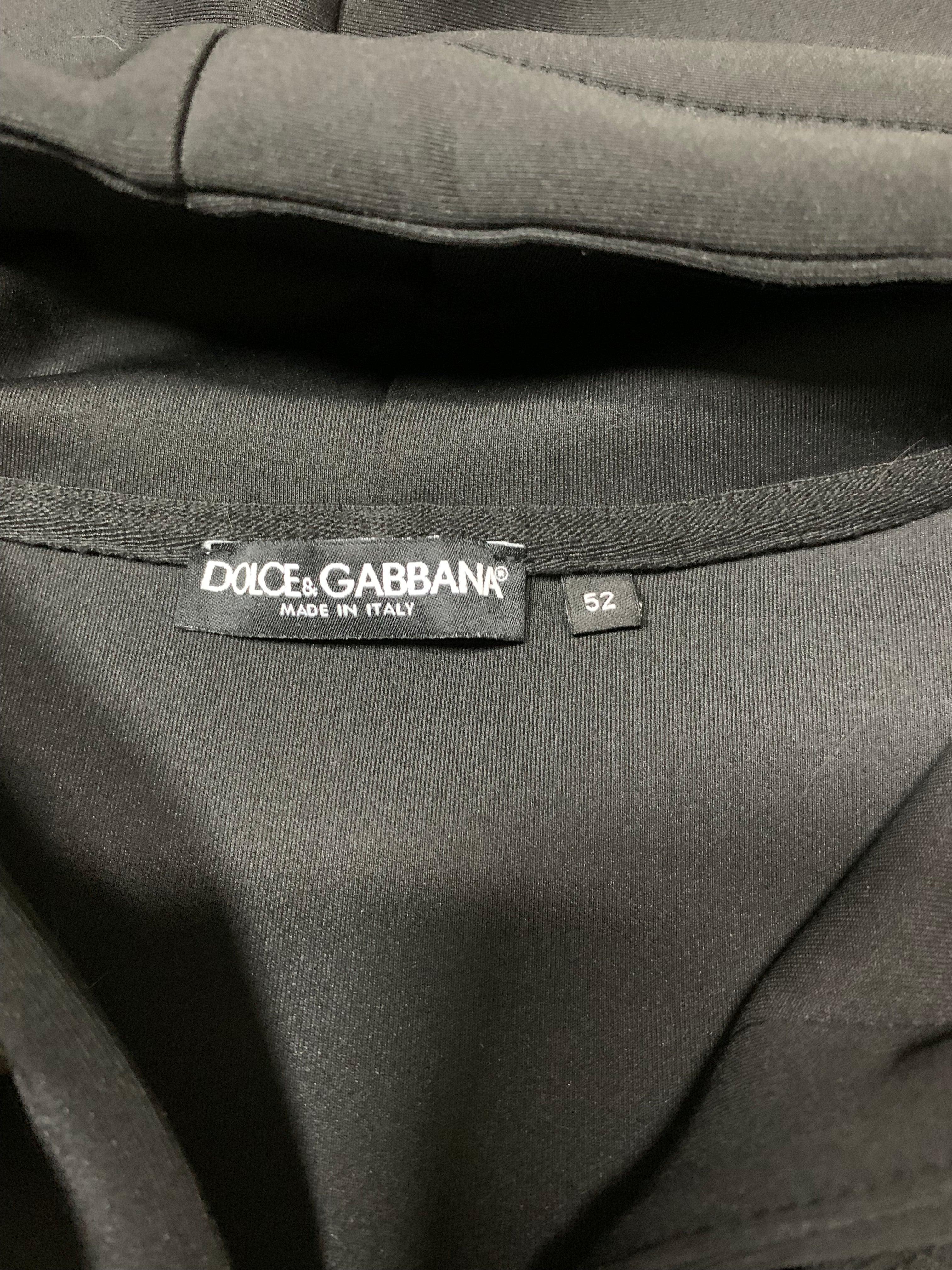 Dolce & Gabbana satin plaque logo hoodie