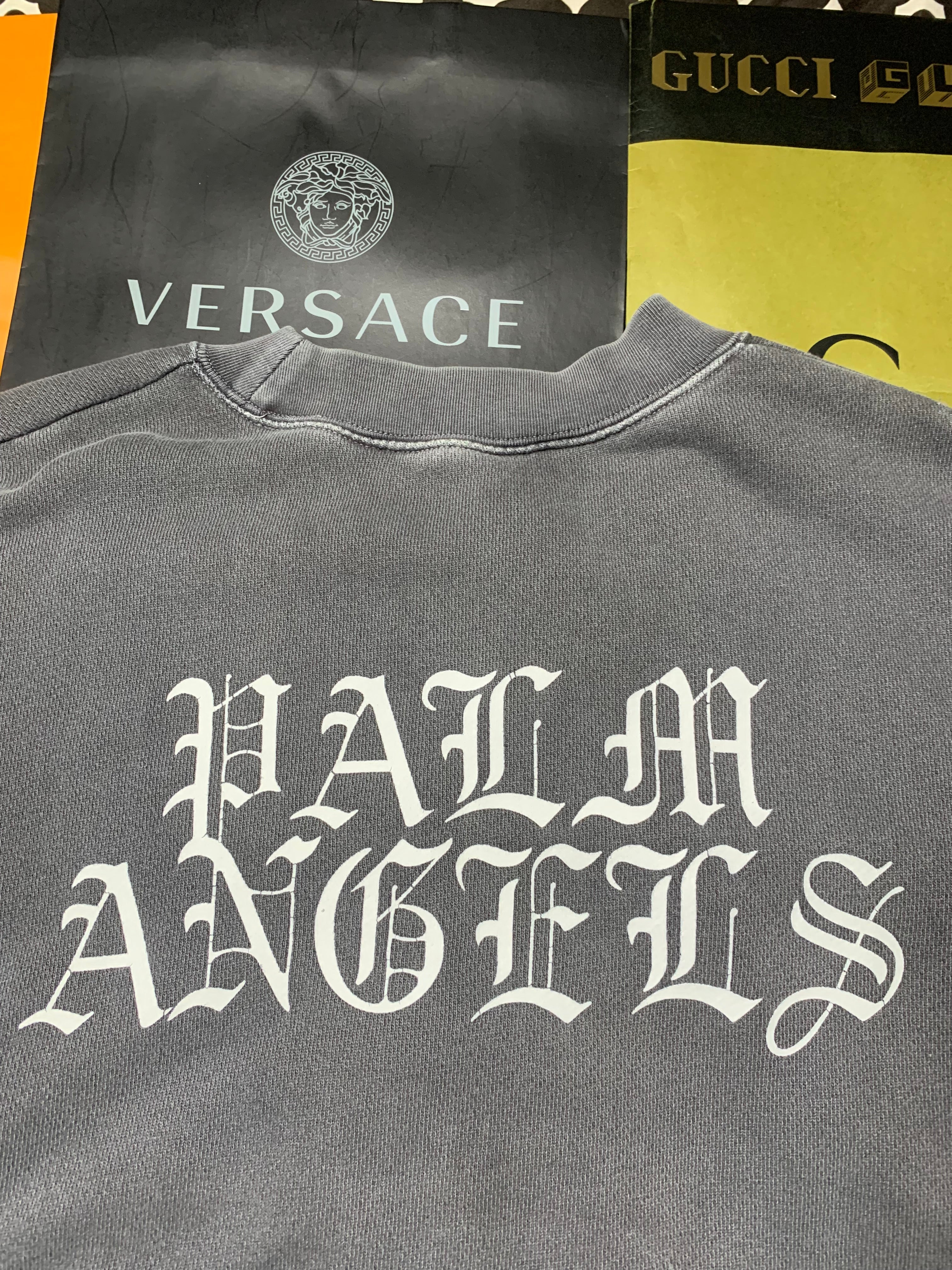 Palm Angels smiley burning head crewneck