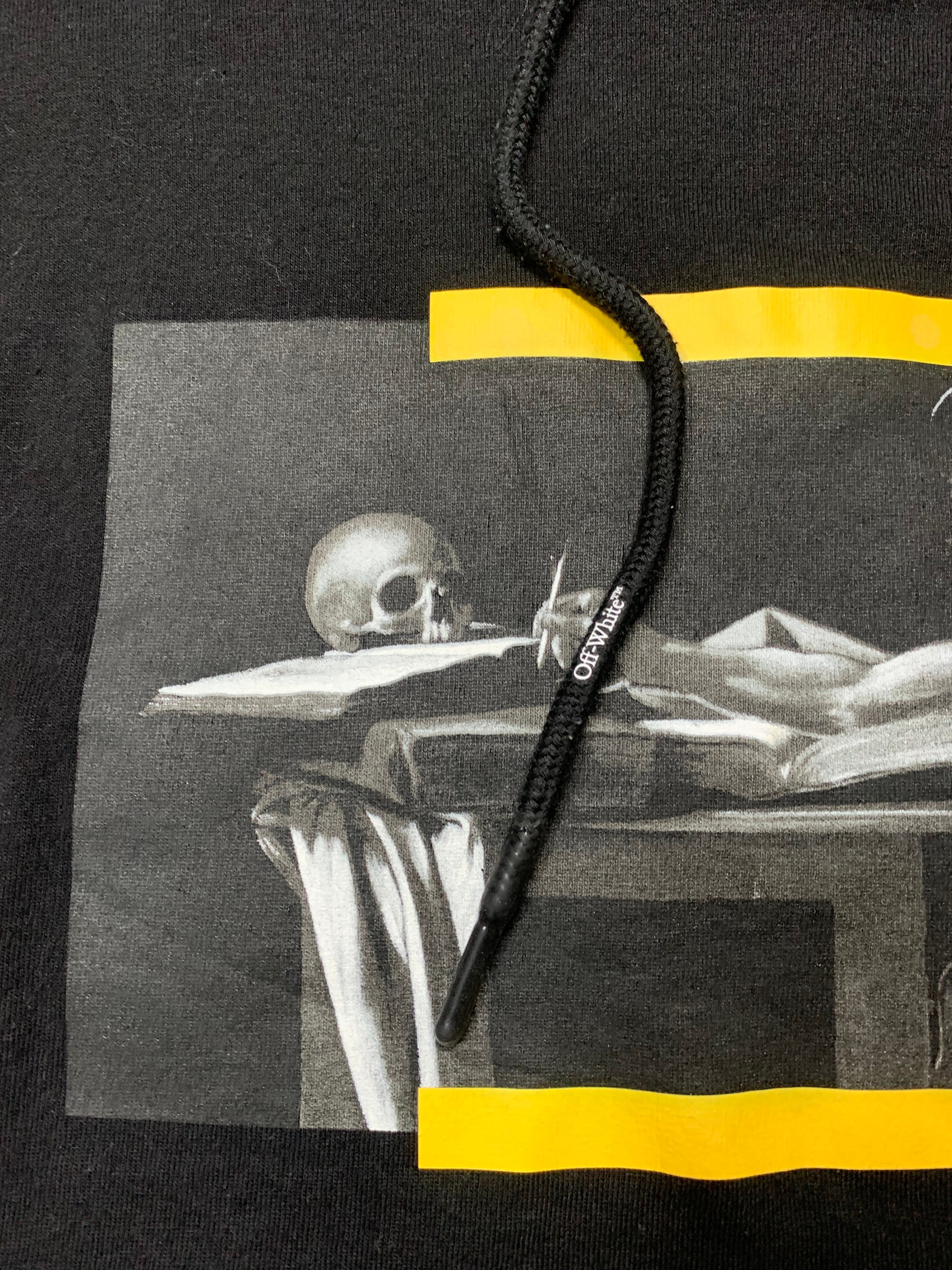 Off White caravaggio painthing double sleeve hoodie