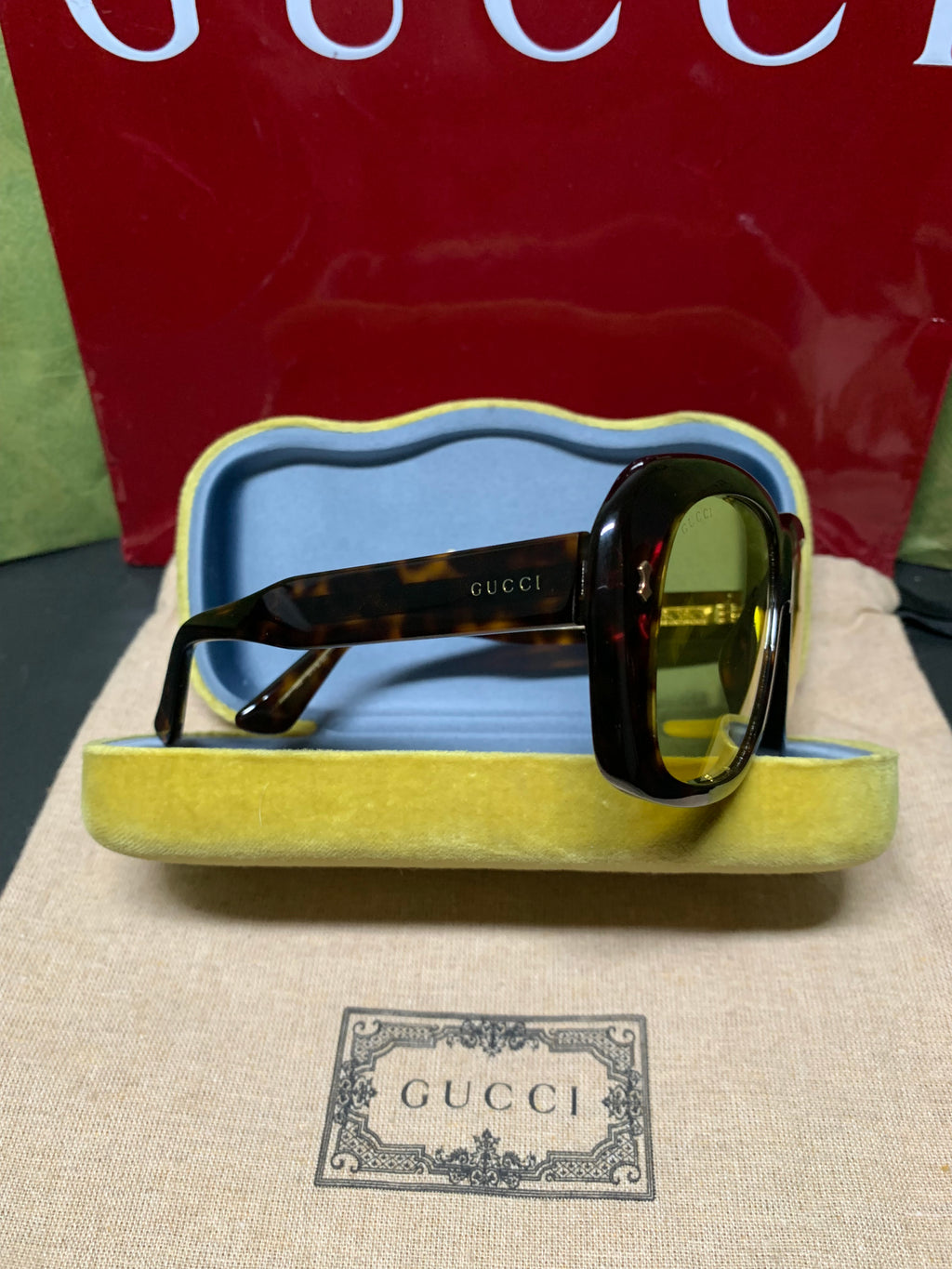 Gucci GG0049s 002 Havanna vintage sunglasses